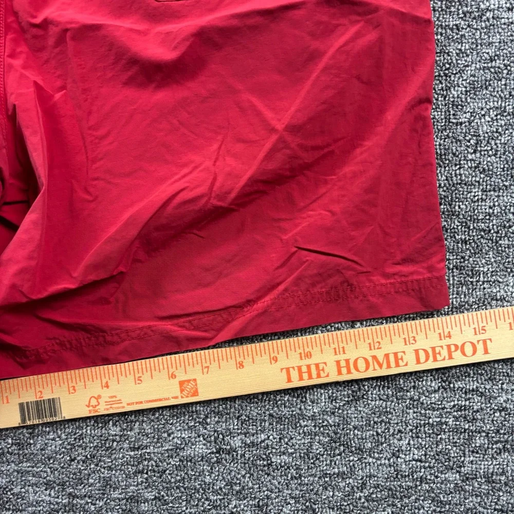 Y2K 2000s Nautica Surf 7 Inch Red Board Shorts Red‎ Size XL